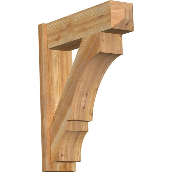 Ekena Millwork Balboa Craftsman Rough Sawn Outlooker, Western Red Cedar, 8"W x 28"D x 34"H OUT08X28X34BOA04RWR - main